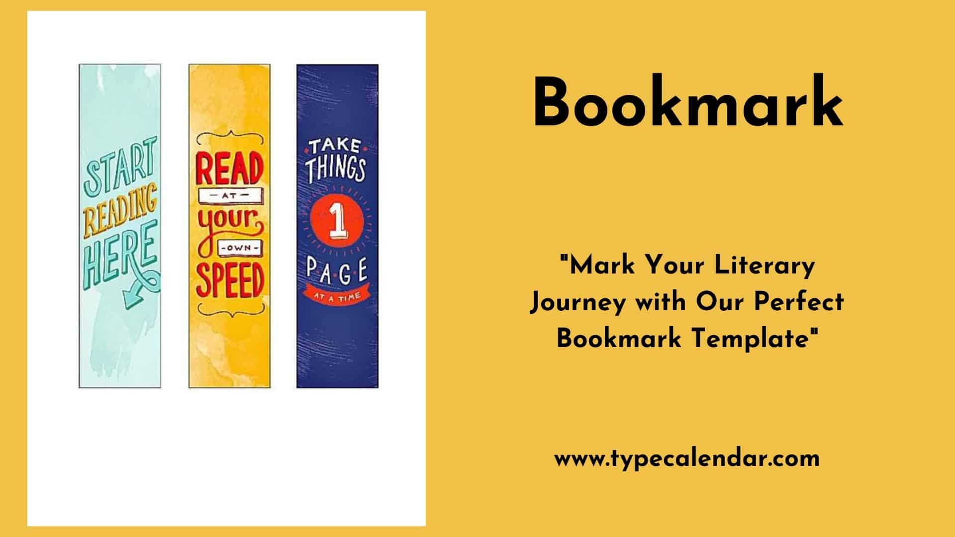 Free Bookmark Printable Templates