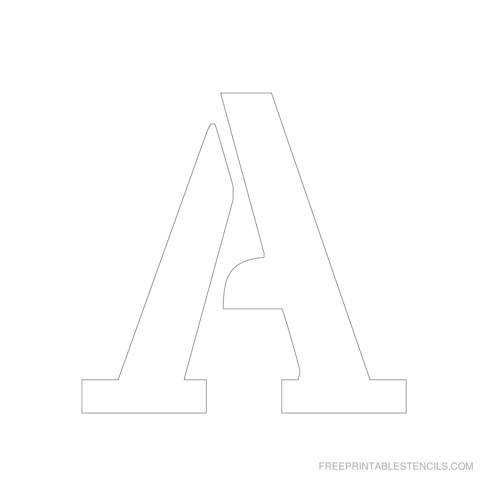 Free Printable Bubble Letter Alphabet Stencils Freebie Finding Mom Worksheets Library