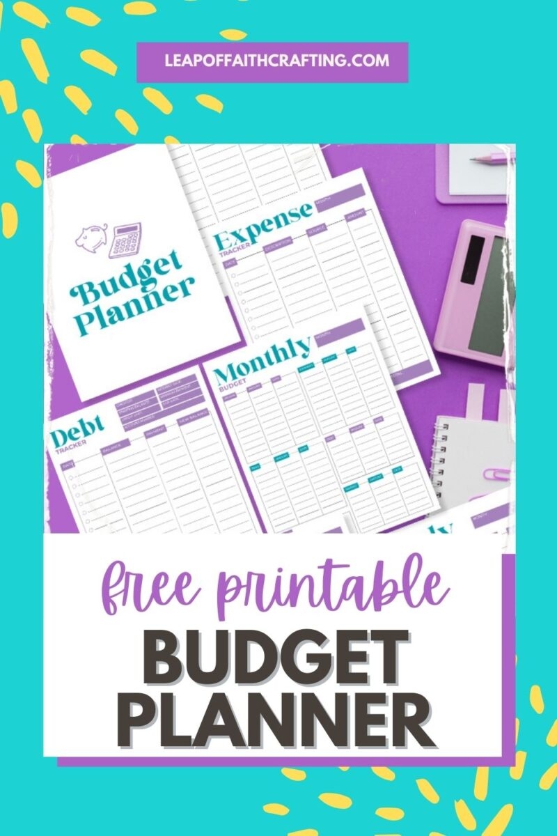 FREE Printable Budget Planner 2025 7 Page Workbook Leap Of Faith Crafting