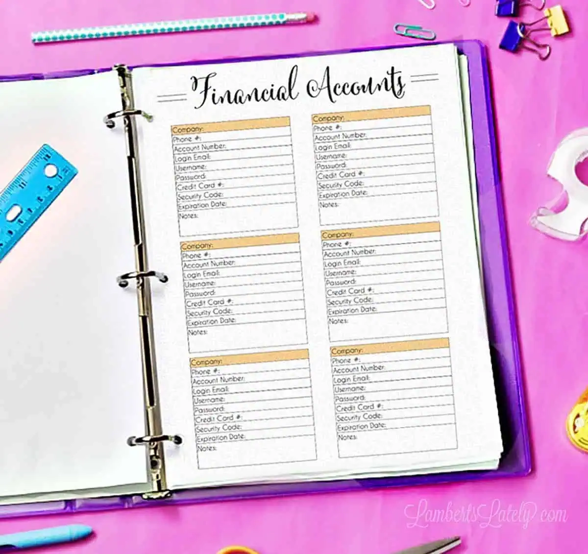 Free Printable Budget Planner Lamberts Lately