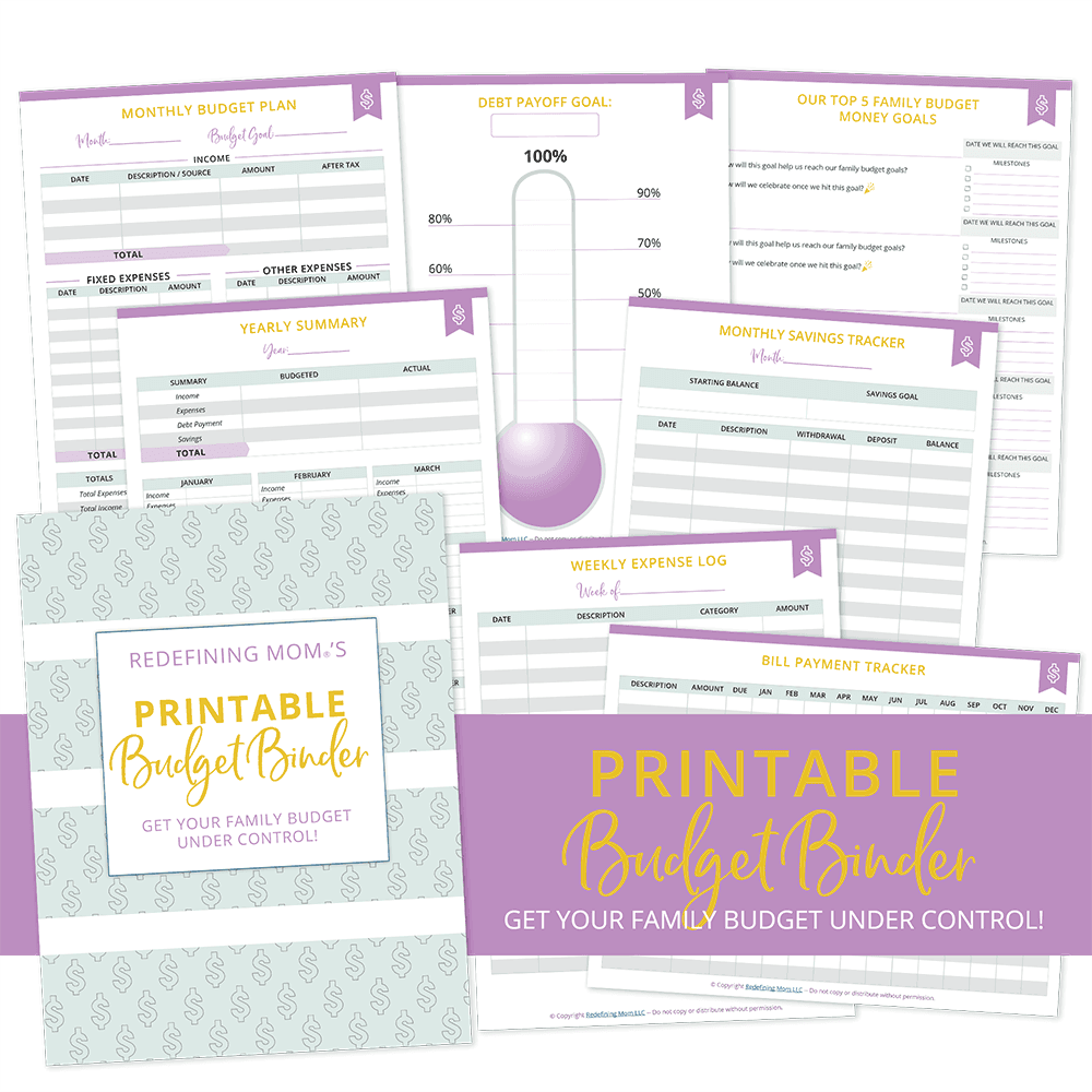 FREE Printable Budget Planner Redefining Mom 