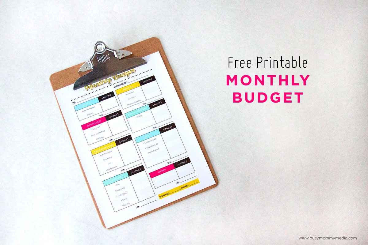 Free Printable Budget Worksheet For Teens