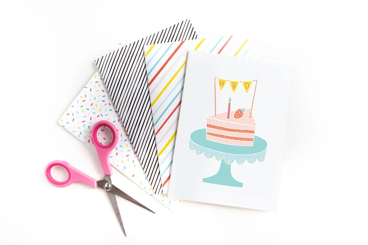 Free Printable Cake Birthday Card Design Eat Repeat