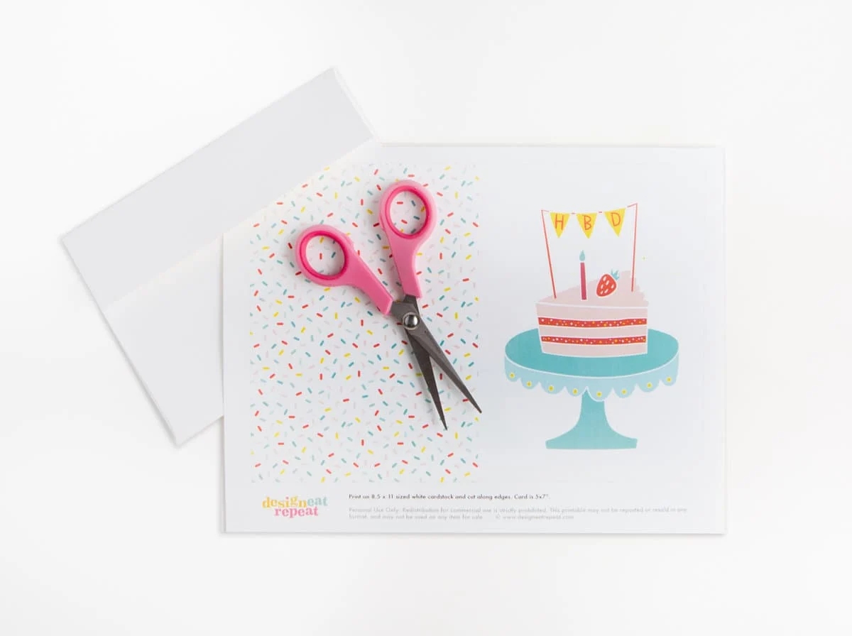 Free Printable Greeting Cards Birthday Cake