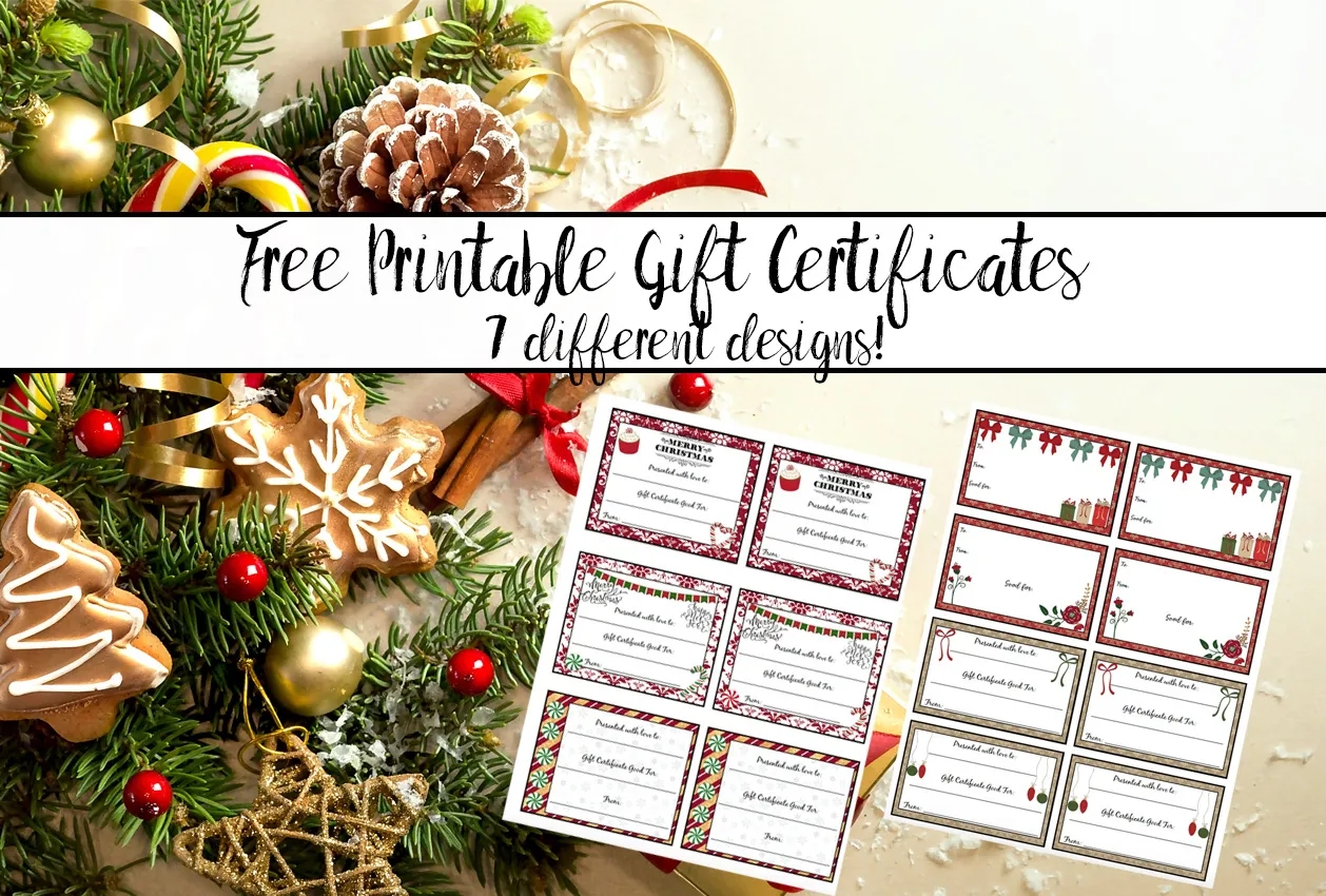 Free Printable Holiday Voucher