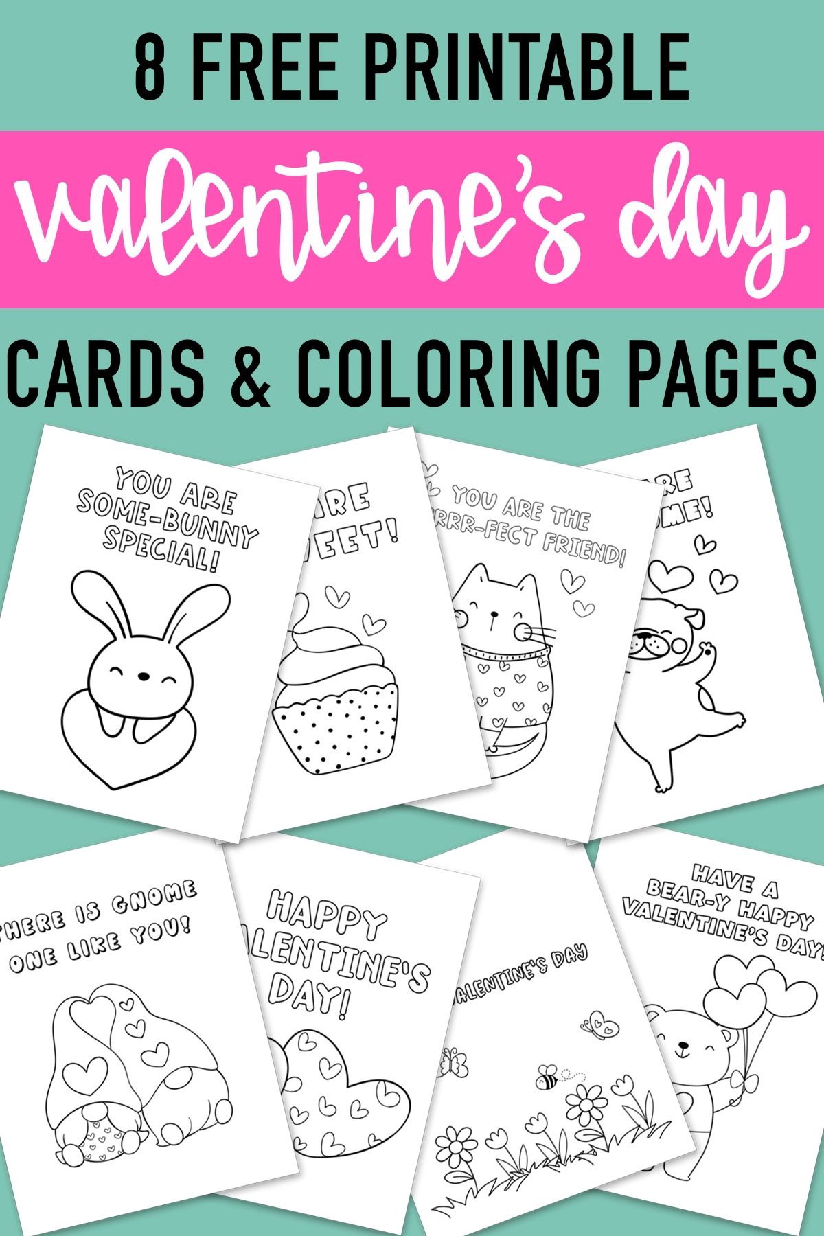 Free Printable Coloring Valentines Day Cards for Kids Example 10 Mom Envy