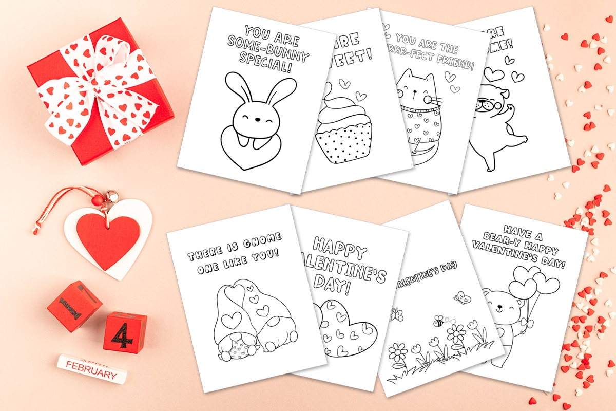Free Printable Coloring Valentines Day Cards for Kids Example 11 Mom Envy