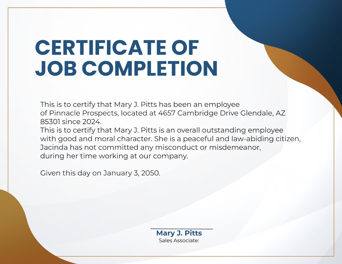 Free Printable Completion Certificate Templates To Customize Online