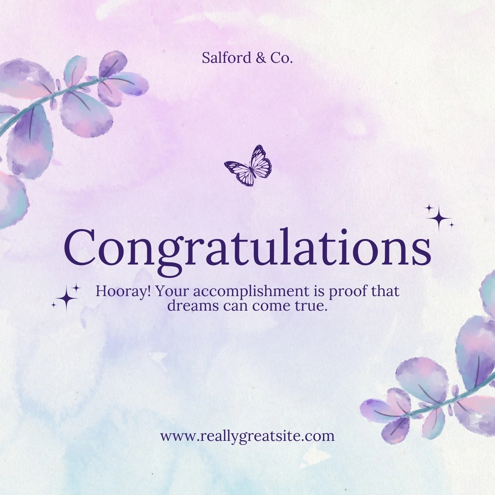 Free Printable Custom Congratulation Card Templates Canva