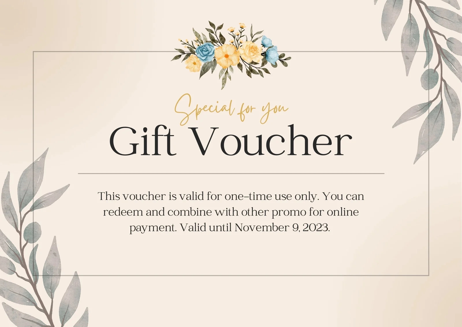 Free Printable Gift Certificates Customizable