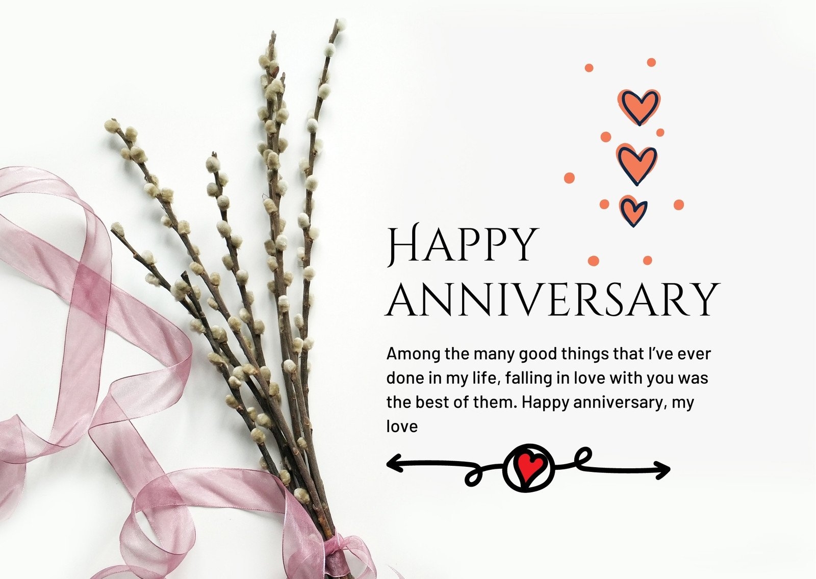 Free Printable Customizable Anniversary Card Templates Canva Worksheets Library