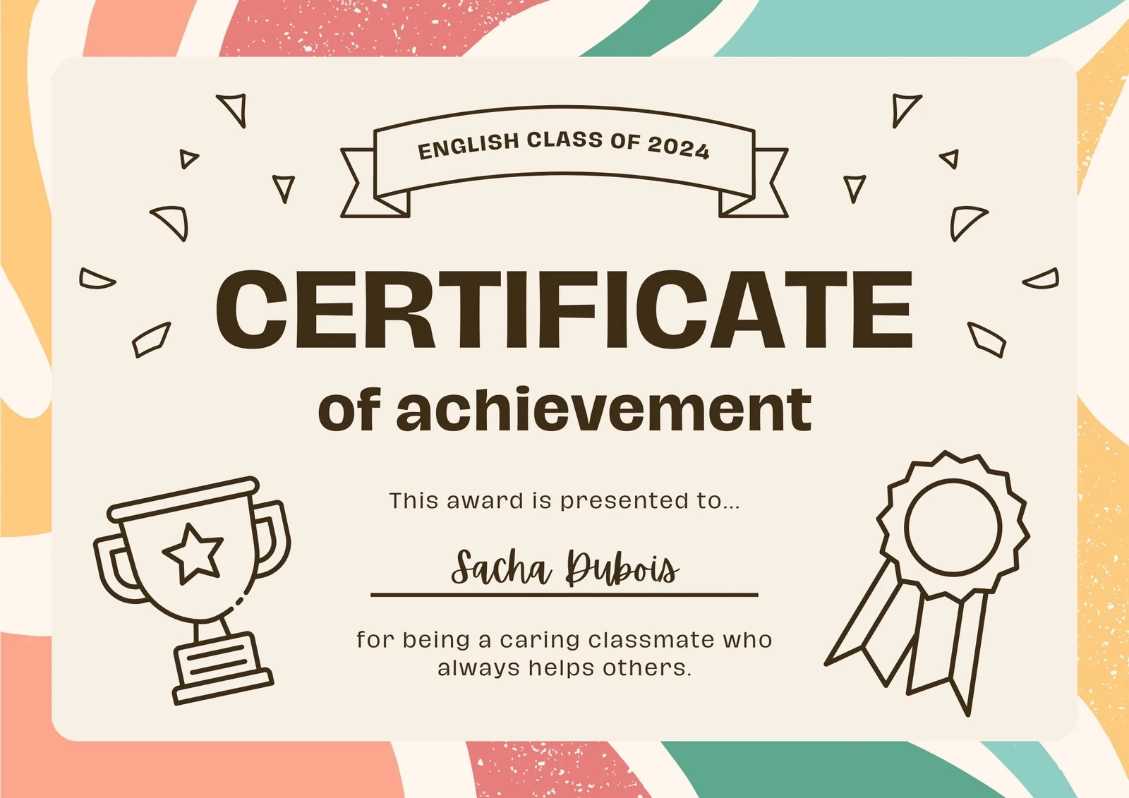 Free Printable Customizable Student Certificate Templates Canva