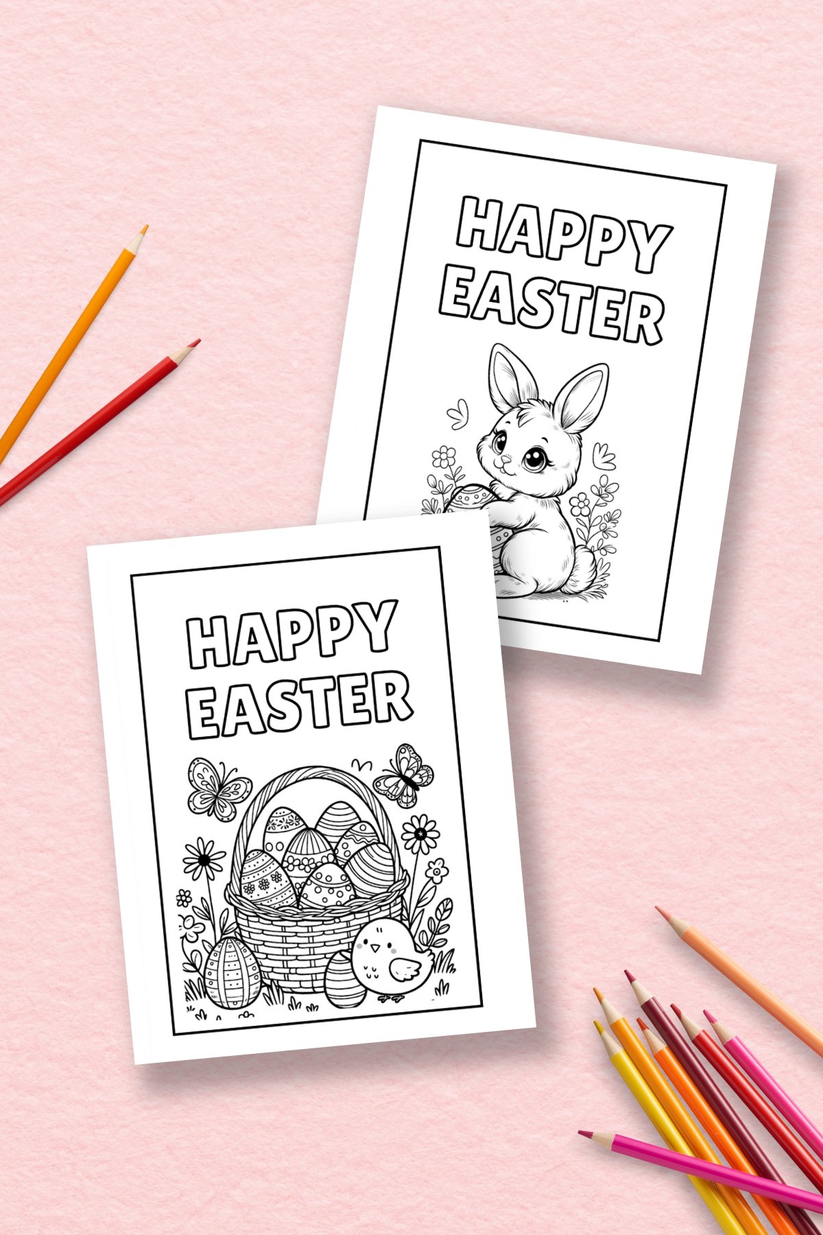 Free Printable Easter Cards To Colour Gathering Beauty