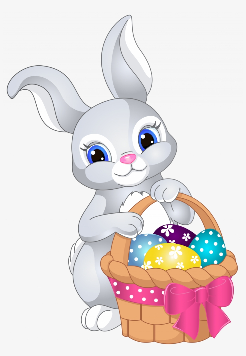 Free Printable Easter Clipart Easter Clipart Free Easter Easter Bunny With Basket Free Transparent PNG Download PNGkey