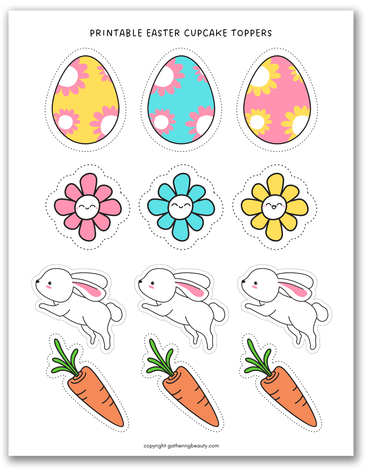 Free Printable Template For Cupcake Toppers