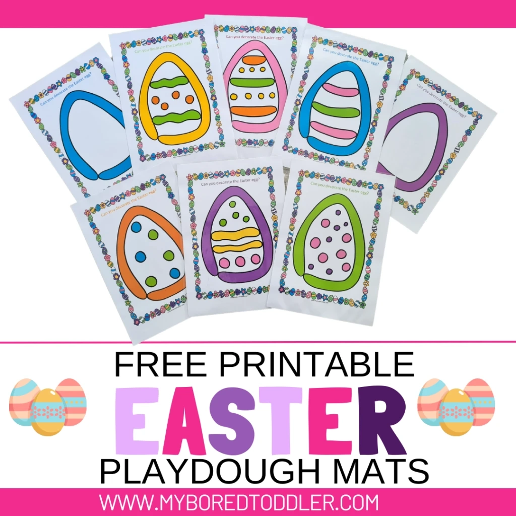 FREE Printable Easter Egg Playdough Mats For Toddlers My Bored Toddler