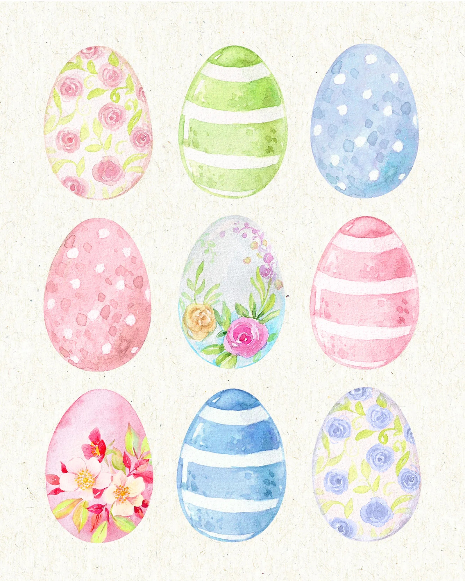 Free Printable Easter Egg Sampler The Cottage Market