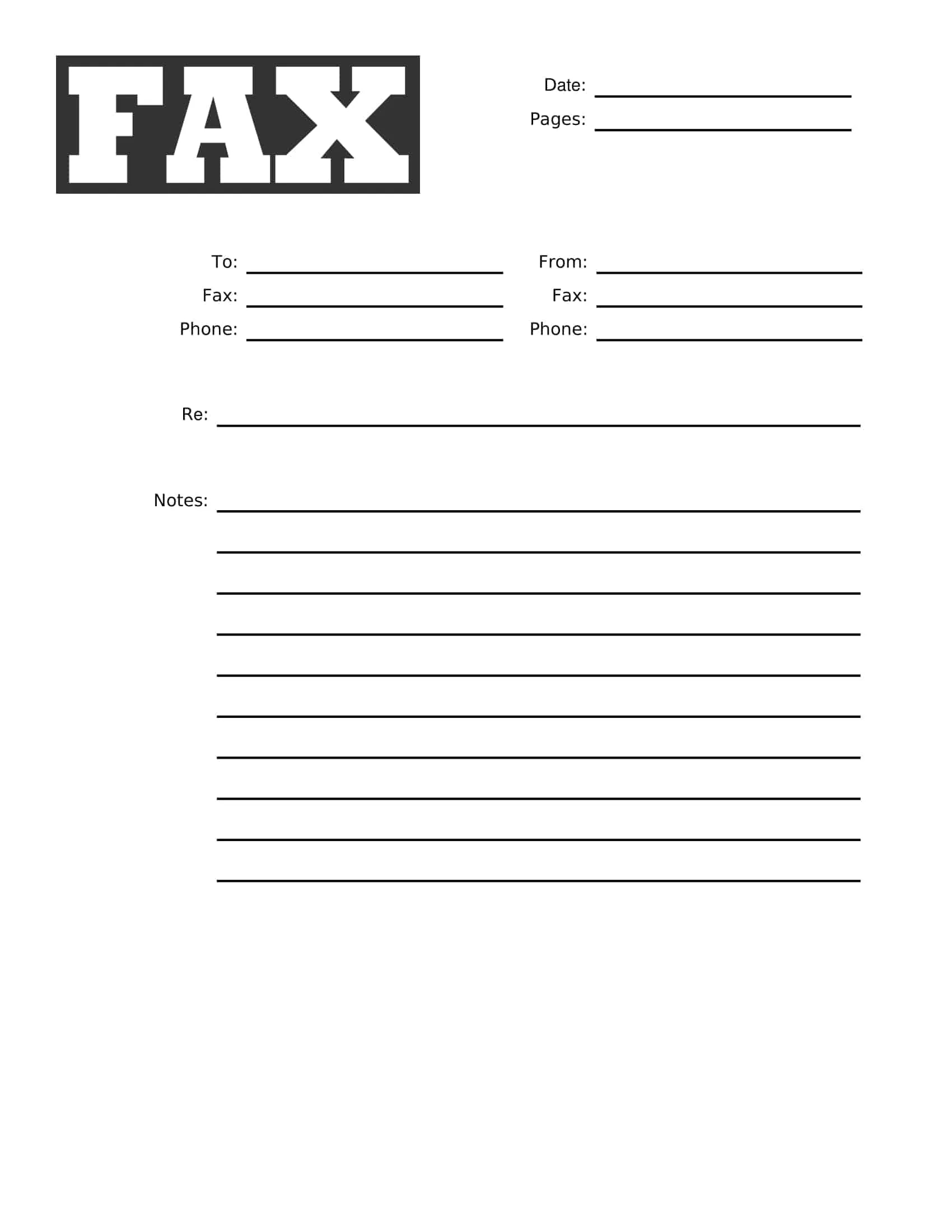 Free Printable Fax Cover Sheet Templates PDF Word Google Docs 