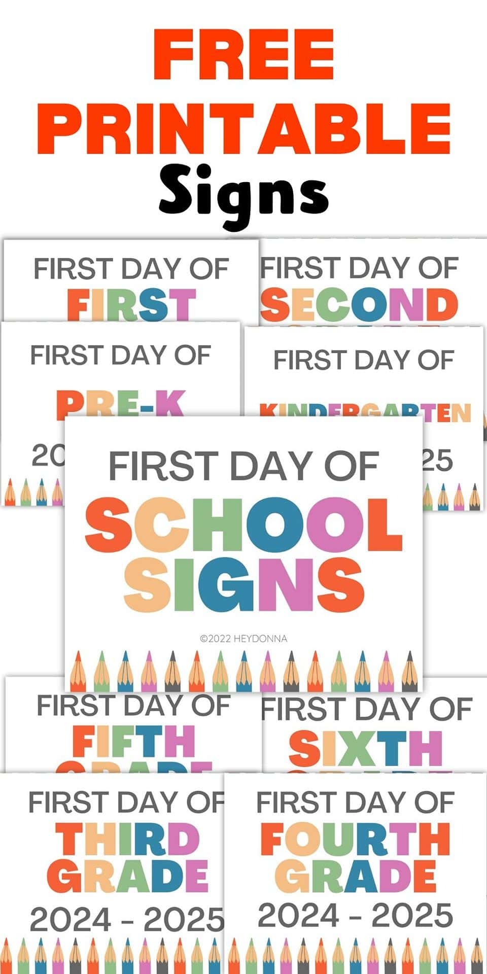 Free Printable First Day Of School Signs 2024 25 Happiness Is Worksheets Library