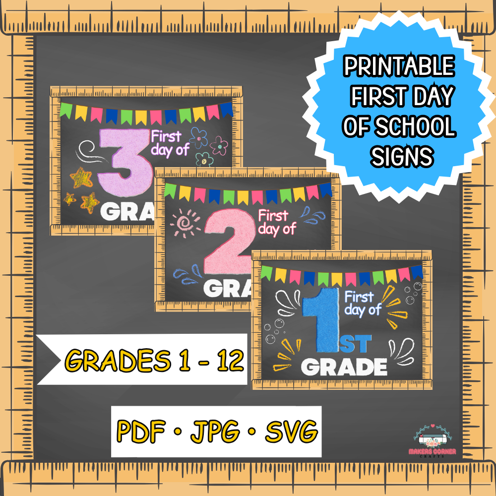 Free First Day Of School Printables Pdf