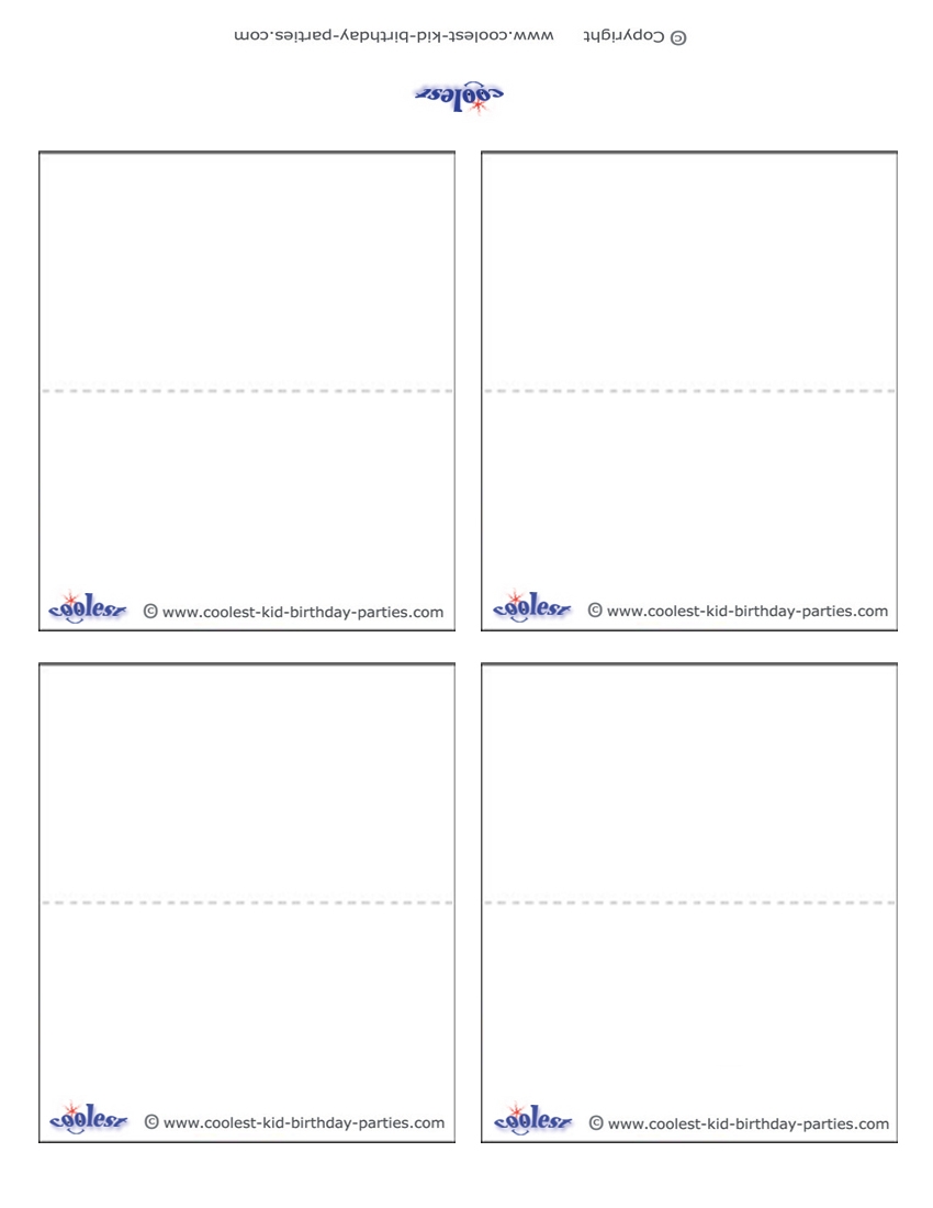 Free Printable Card Templates Foldable