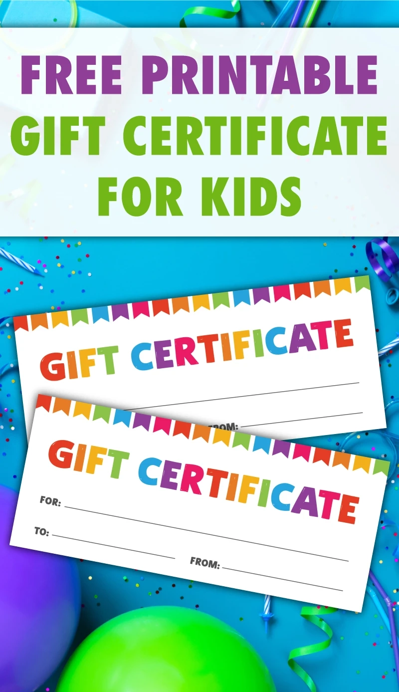 Free Printable Gift Certificate For Kids Pjs And Paint