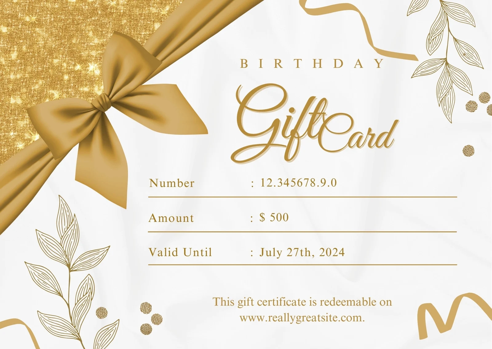 Gift Certificates Free Printable Pdf