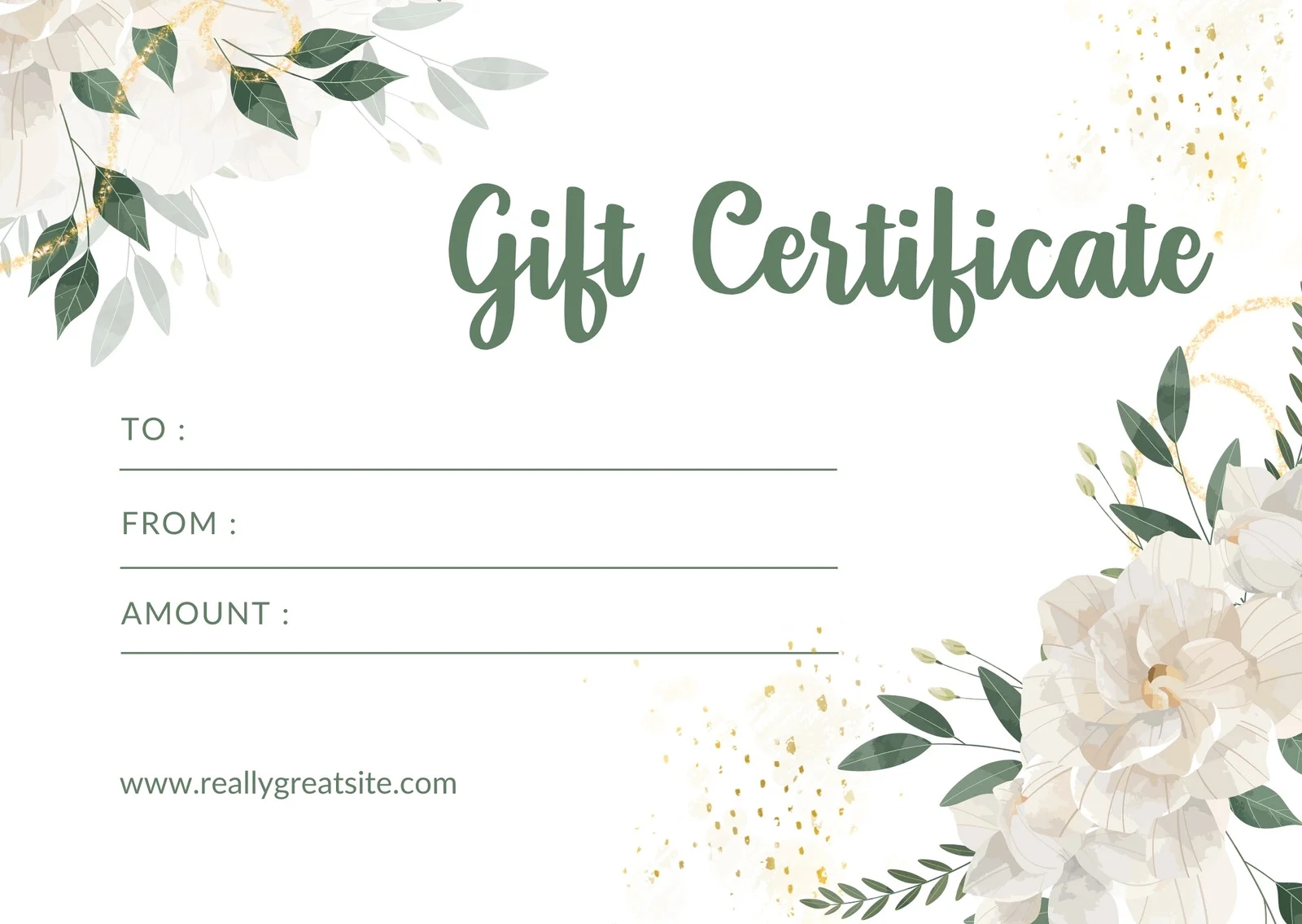 Gift Certificate Printable Free