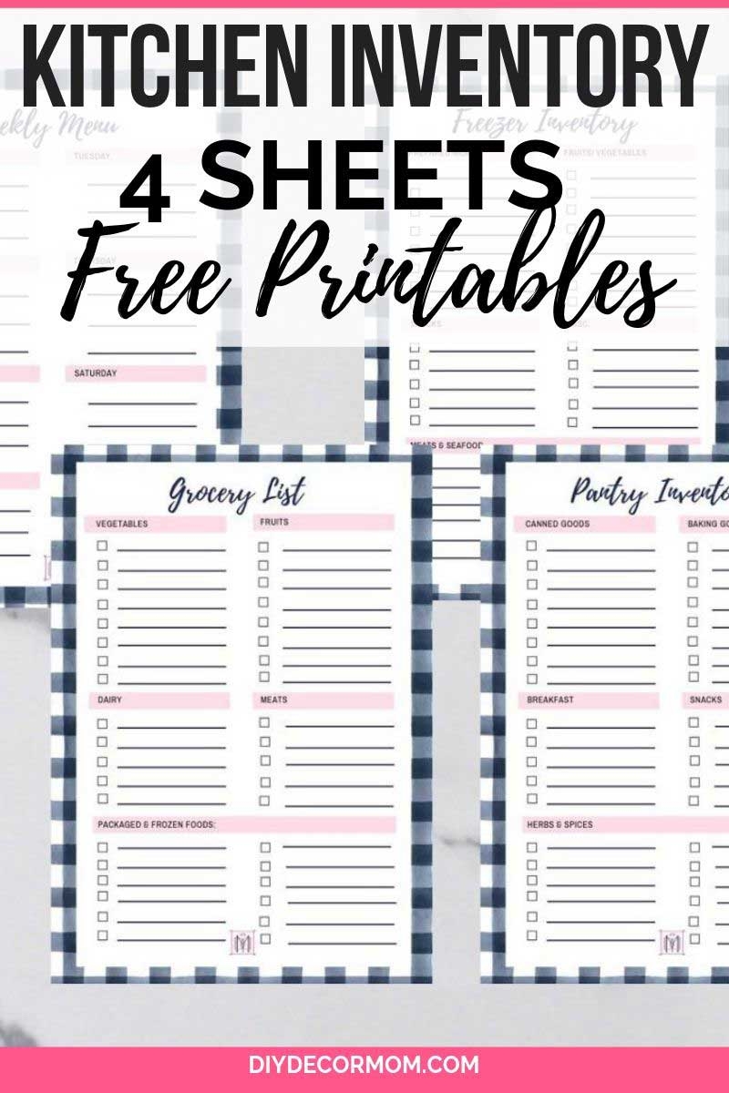 Free Printable Grocery Shopping List Planner