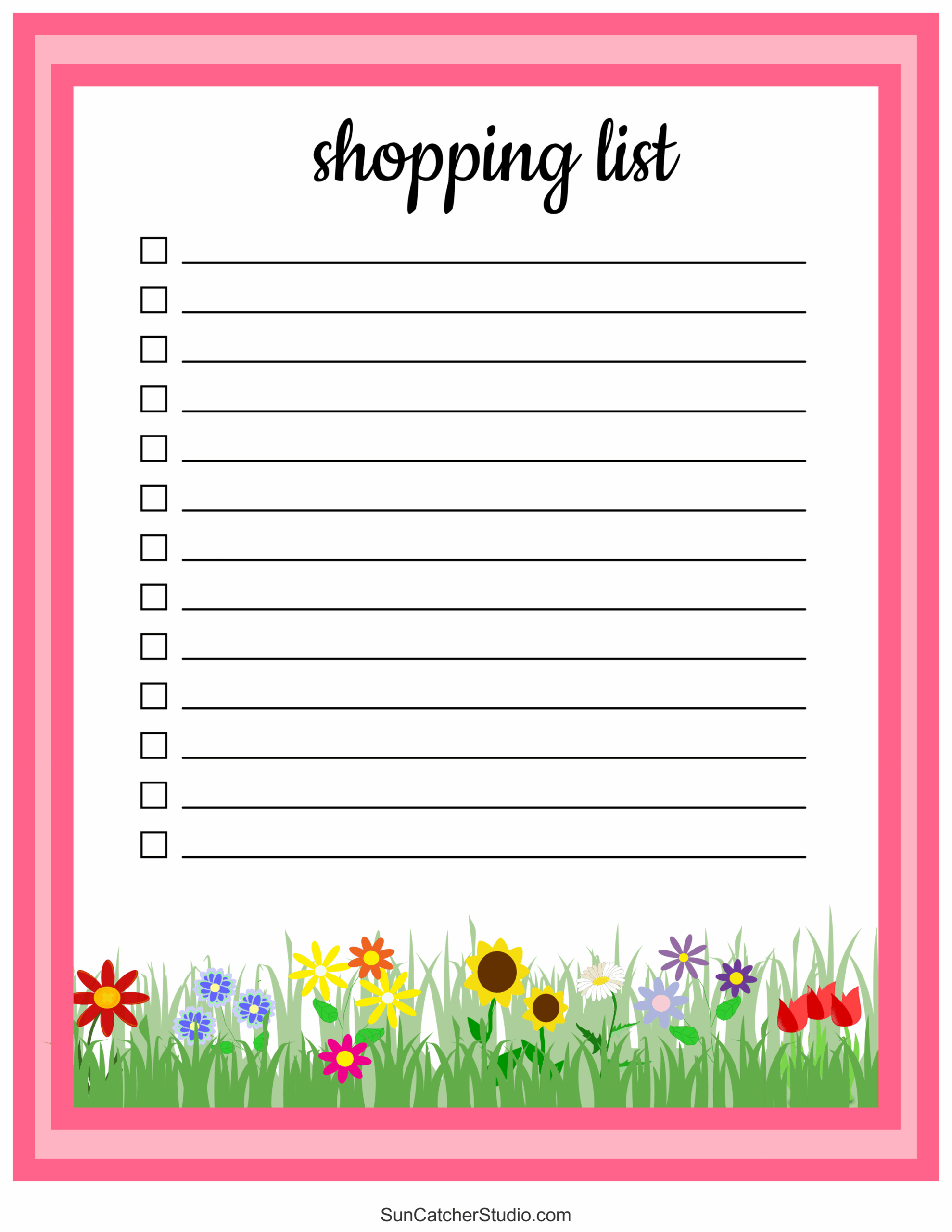 Free Printable Grocery List Templates PDF Shopping Lists Free Printables Monograms Design Tools Patterns U0026 DIY Projects