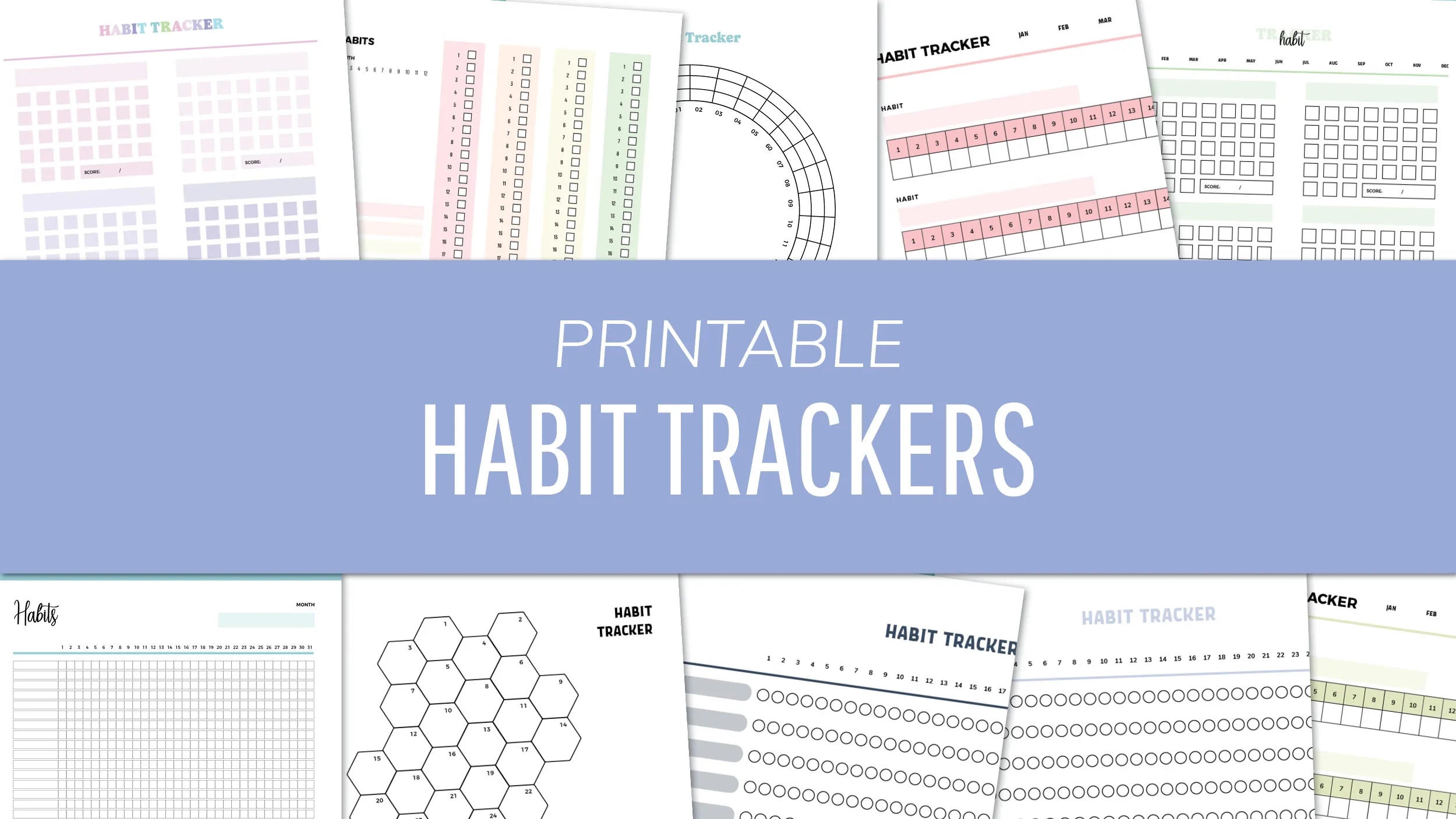FREE Printable Habit Tracker 28 Habit Tracking PDF Downloads