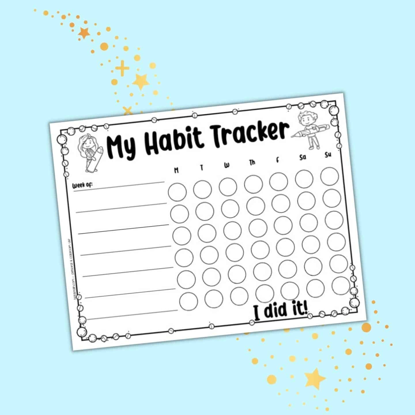 Habit Tracker Free Printable Pdf