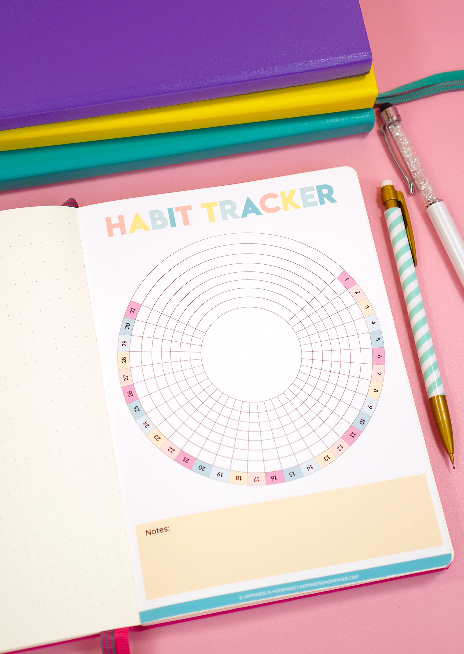 Free Printable Habit Tracker A5