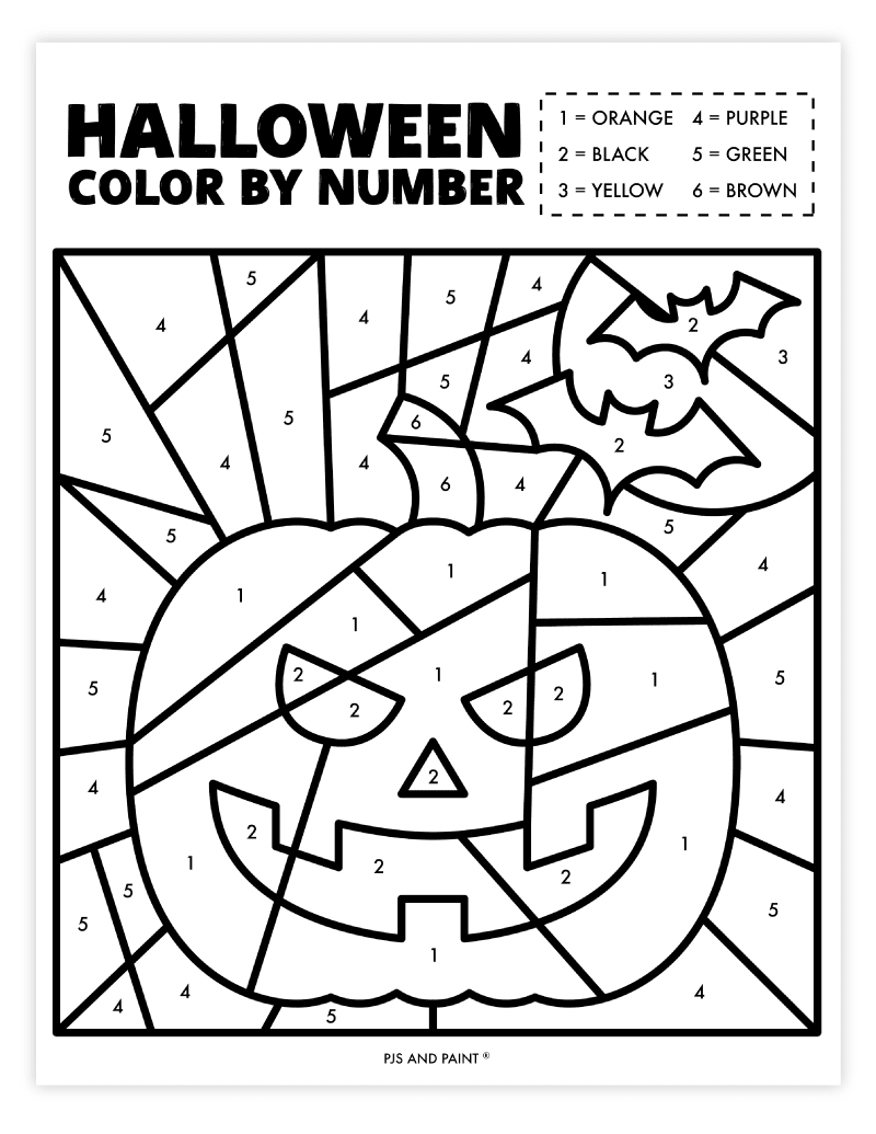 Halloween Color Pages Free Printable