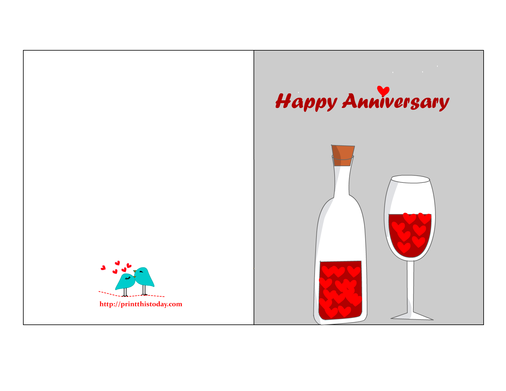 Free Printable Happy Anniversary Cards Worksheets Library