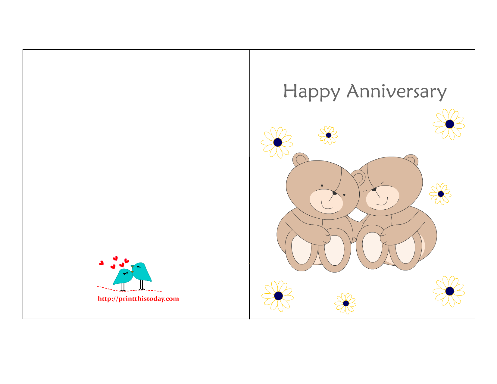 Free Printable Happy Anniversary Cards Worksheets Library