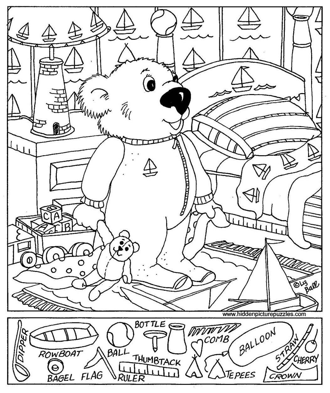 Free Printable Hidden Pictures For Kids All Kids Network Worksheets Library