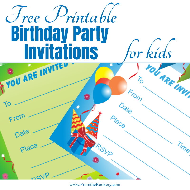 free printable invitations
