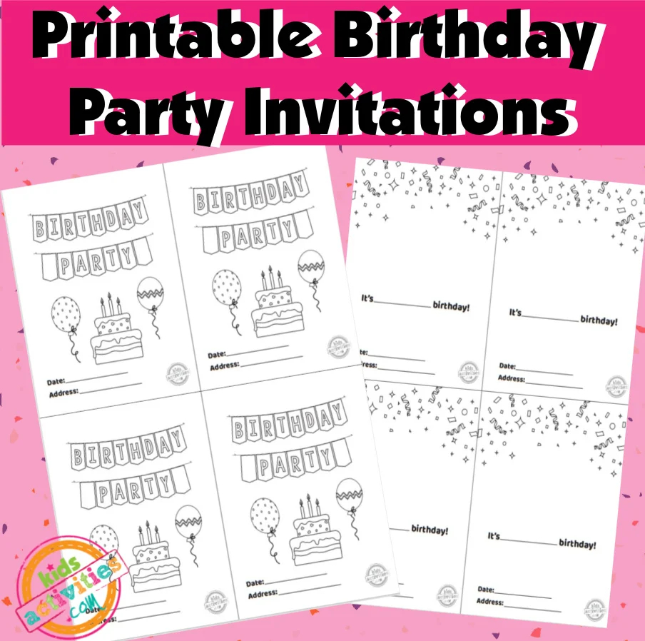 Free Printable Birthday Invitations Templates