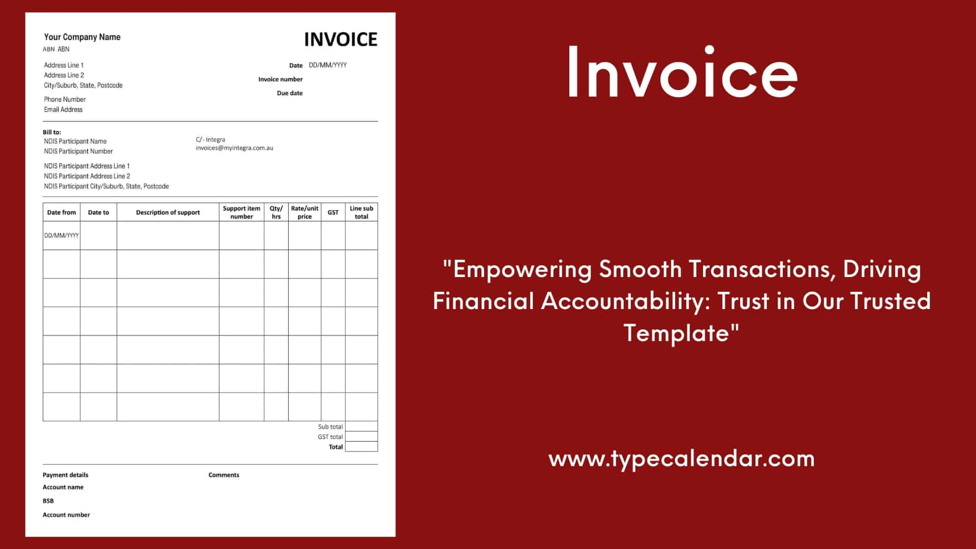 free printable invoice templates excel word pdf blank download