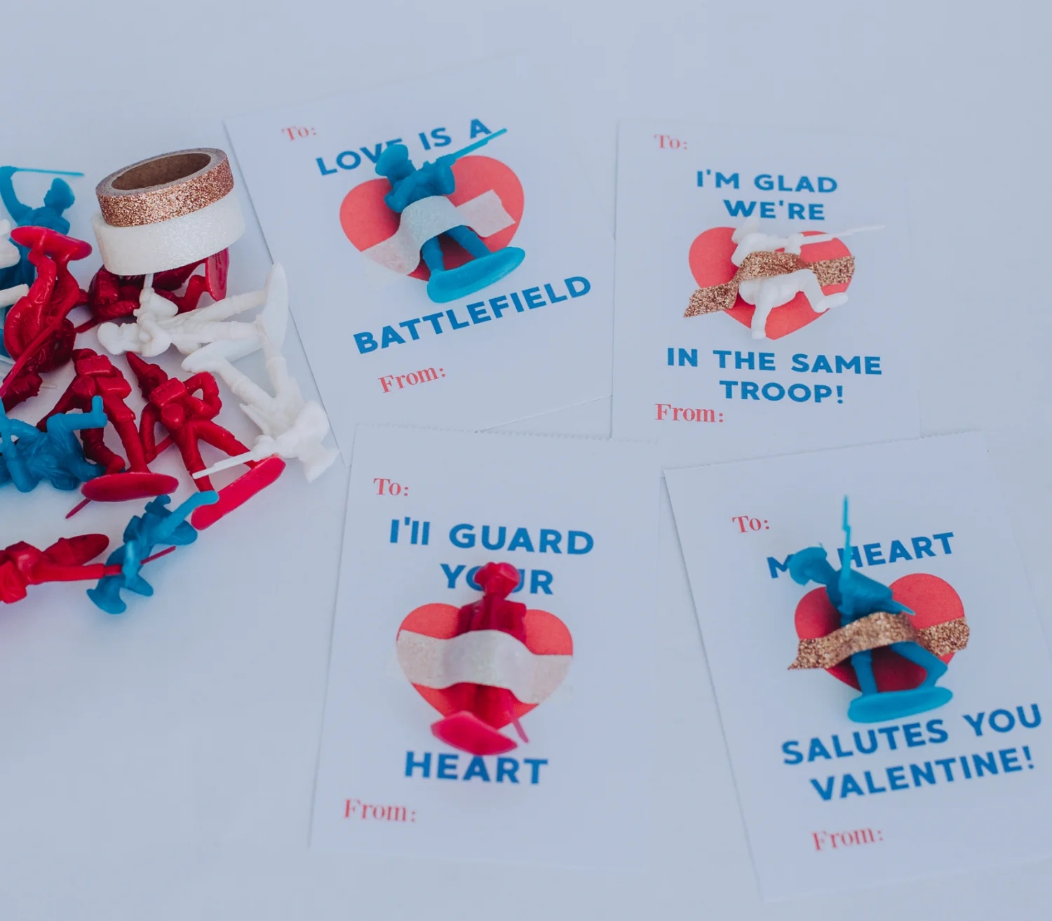 Free Printable Kids Valentines With American Revolution Toy Soldiers Brooke Austin Photo Denver CO Photographer