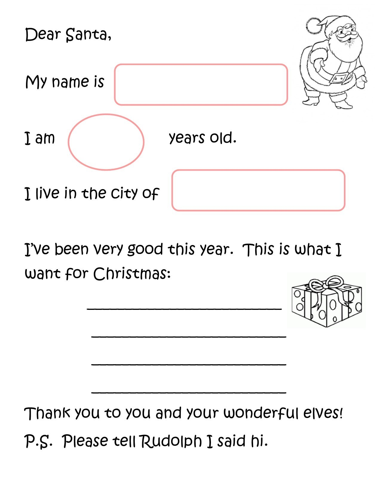 Free Printable Letters To Santa Make Christmas Magic Happen Sew Cute Patterns