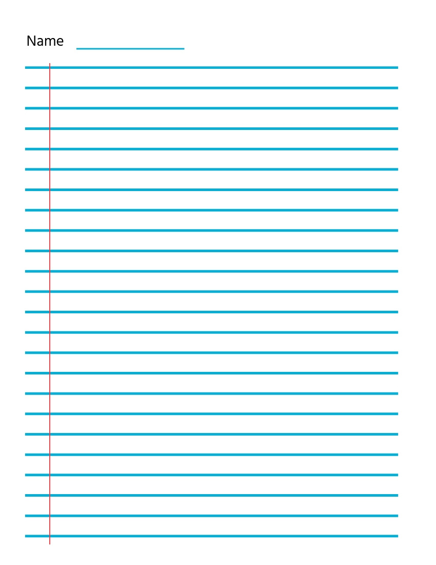 Free Printable Lined Paper Templates To Customize Online