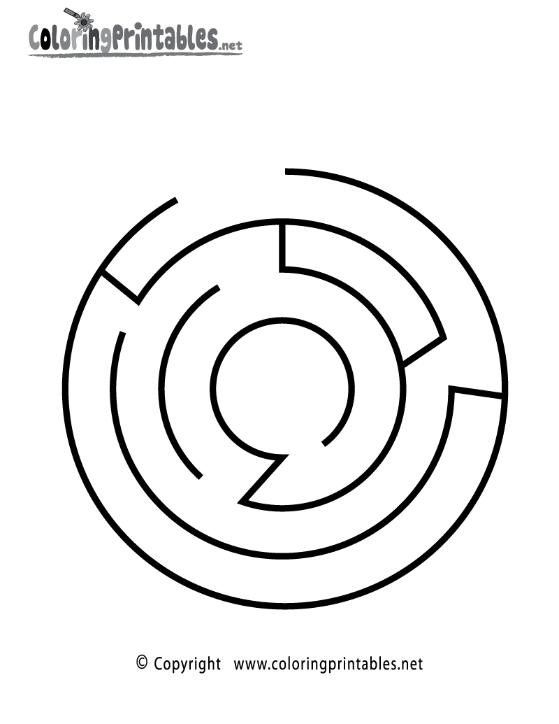 Free Printable Maze Coloring Page