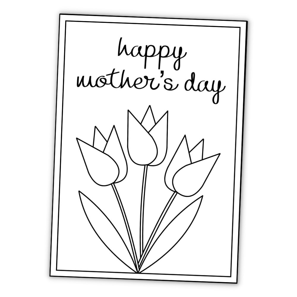 Free Printable Mother s Day Coloring Cards The Craft at Home Family