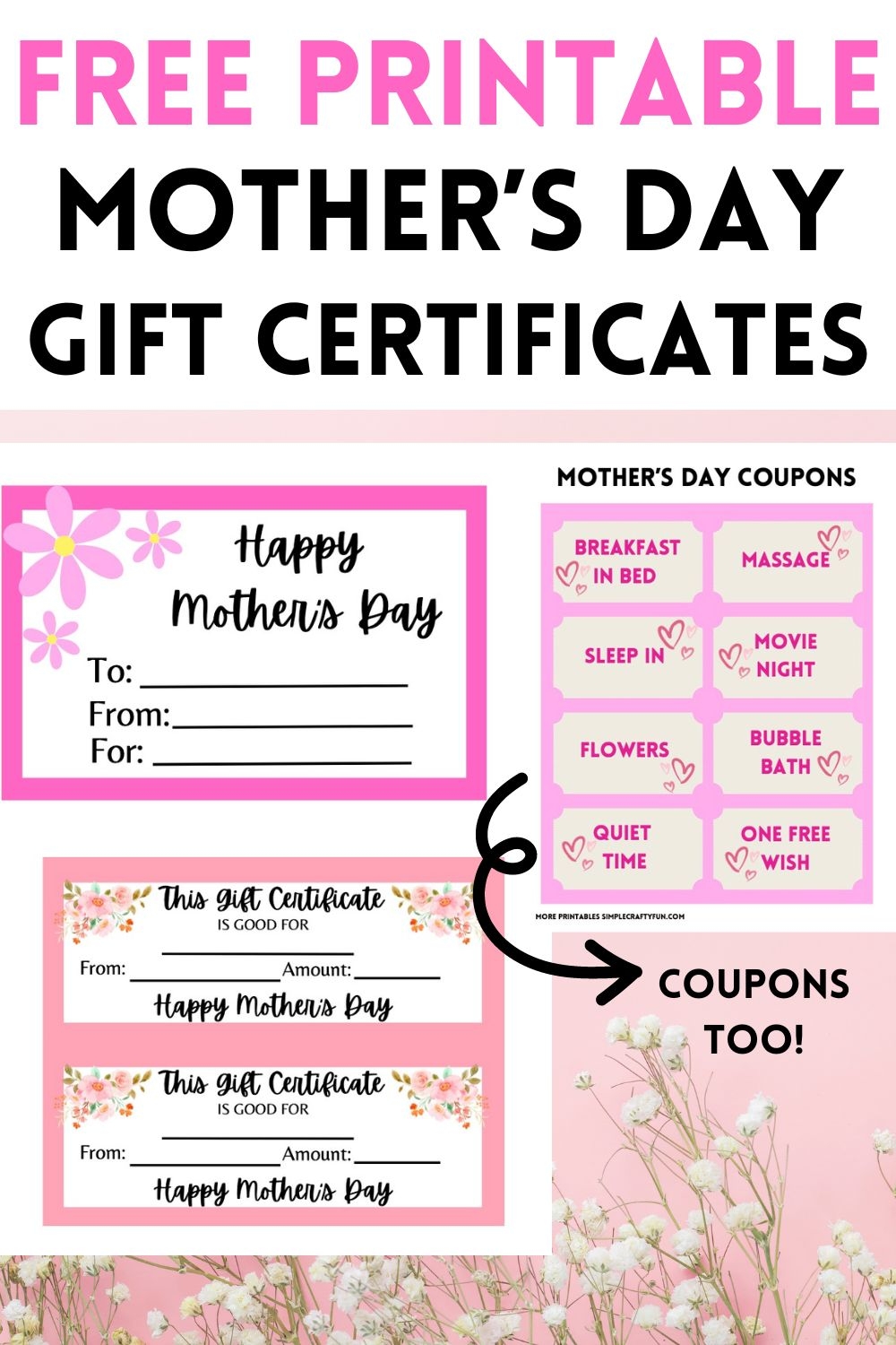 Free Printable Mother s Day Gift Certificates 