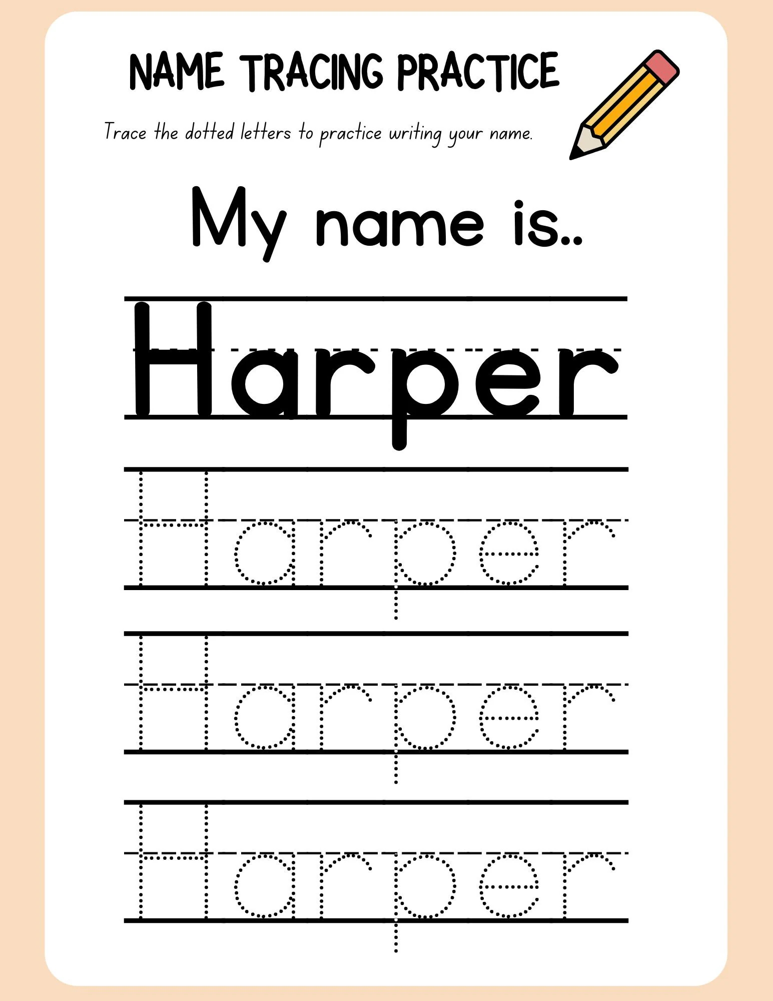 Free Printable Name Tracing Worksheets Name Tracing Worksheets Brian Name Trace Worksheet 10 P Graphic By QM GRAPHICS 
