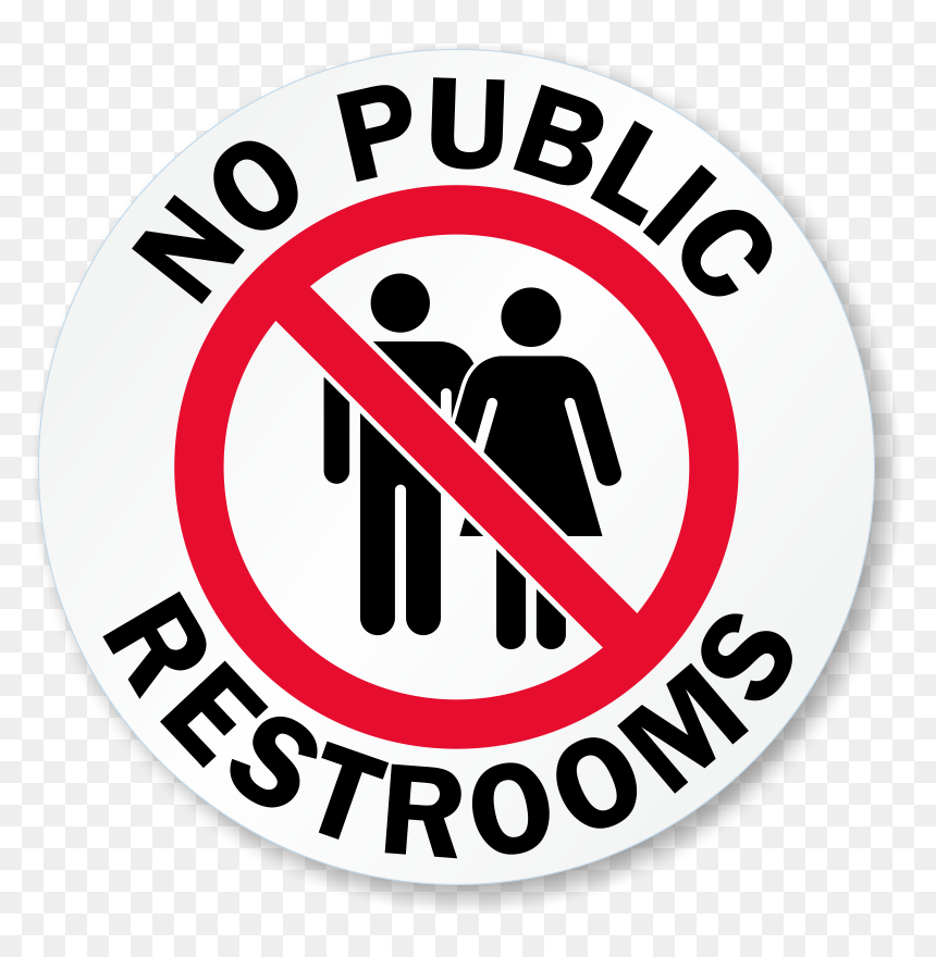 No Public Restroom Signs Free Printable