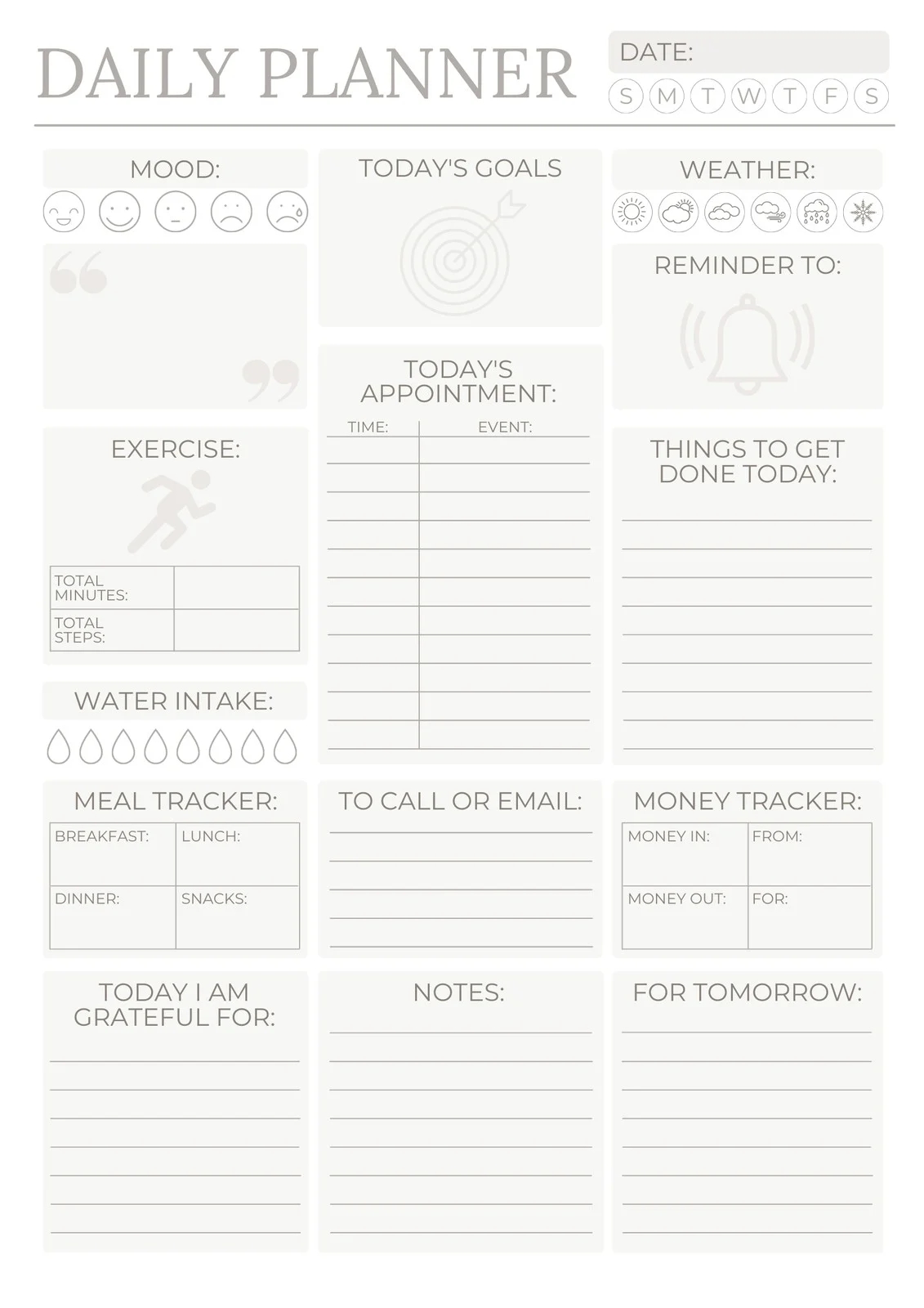Free Printable Planner Templates To Customize Canva