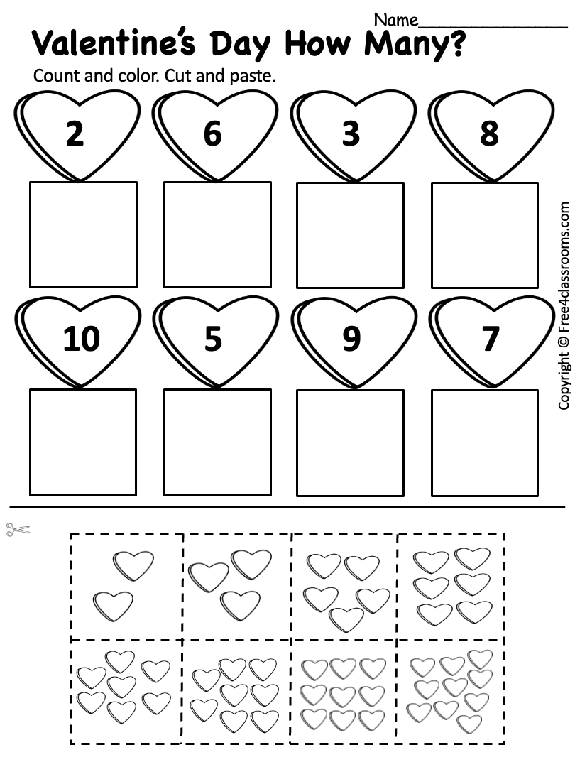 Free Valentine Printables For Preschoolers